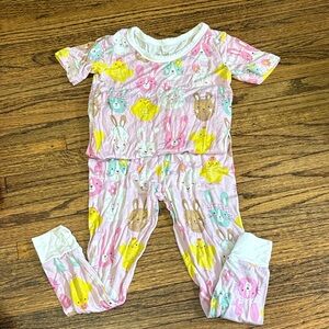 Little sleepies pastel chicks and bunnies Easter peeps